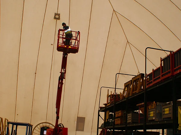 Intérieur dome gonflable