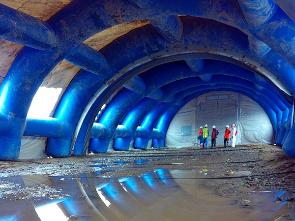 Intérieur dome gonflable