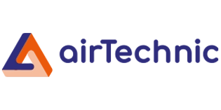 Logo officiel de Airtechnic en version bleu